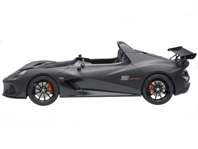 1/18 Lotus 3-Eleven Model Car Matt Black Gloss Black Accents by Autoart