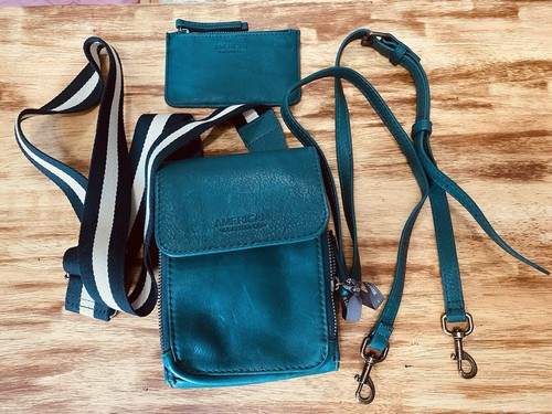 American Leather Co.Kansas Leather Crossbody w/Two Straps