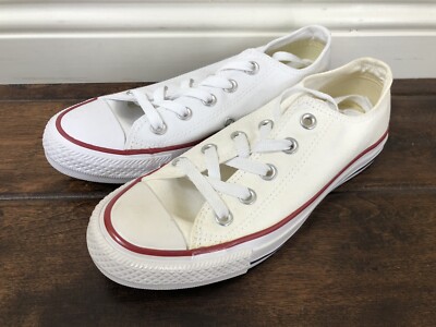 Converse Unisex  All Star  Lace up Sneaker Shoe white USM4/USW6