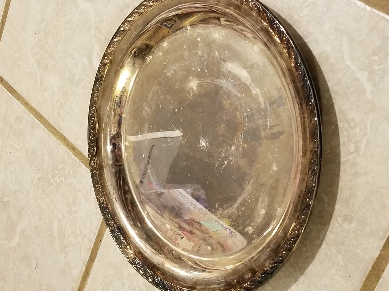 wm a rogers spring flower plater