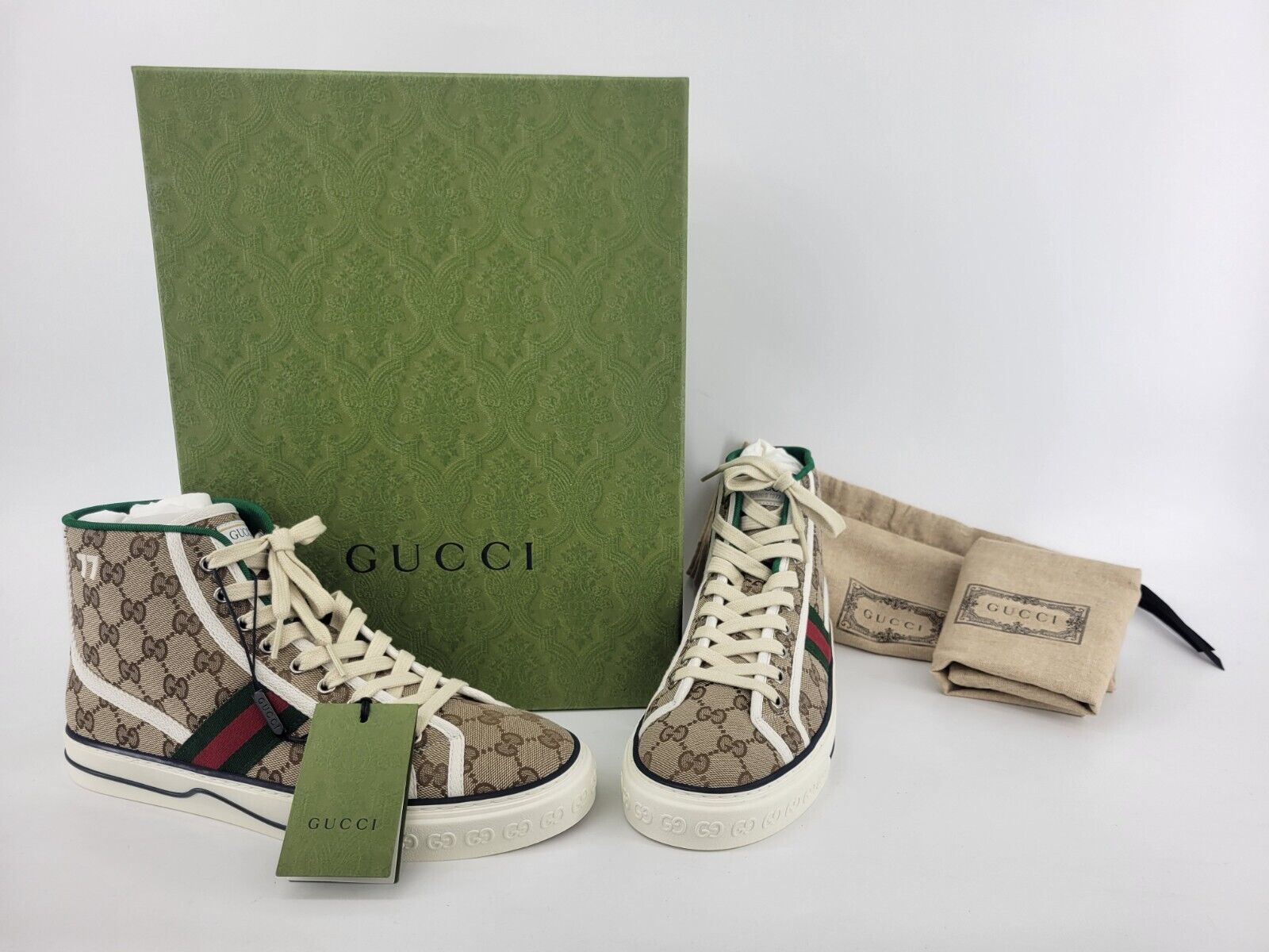 Men's Gucci Tennis 1977 High Top Sneaker US Size 8.5 Men's Gucci Tennis 1977 High Top Sneaker US Size 8.5