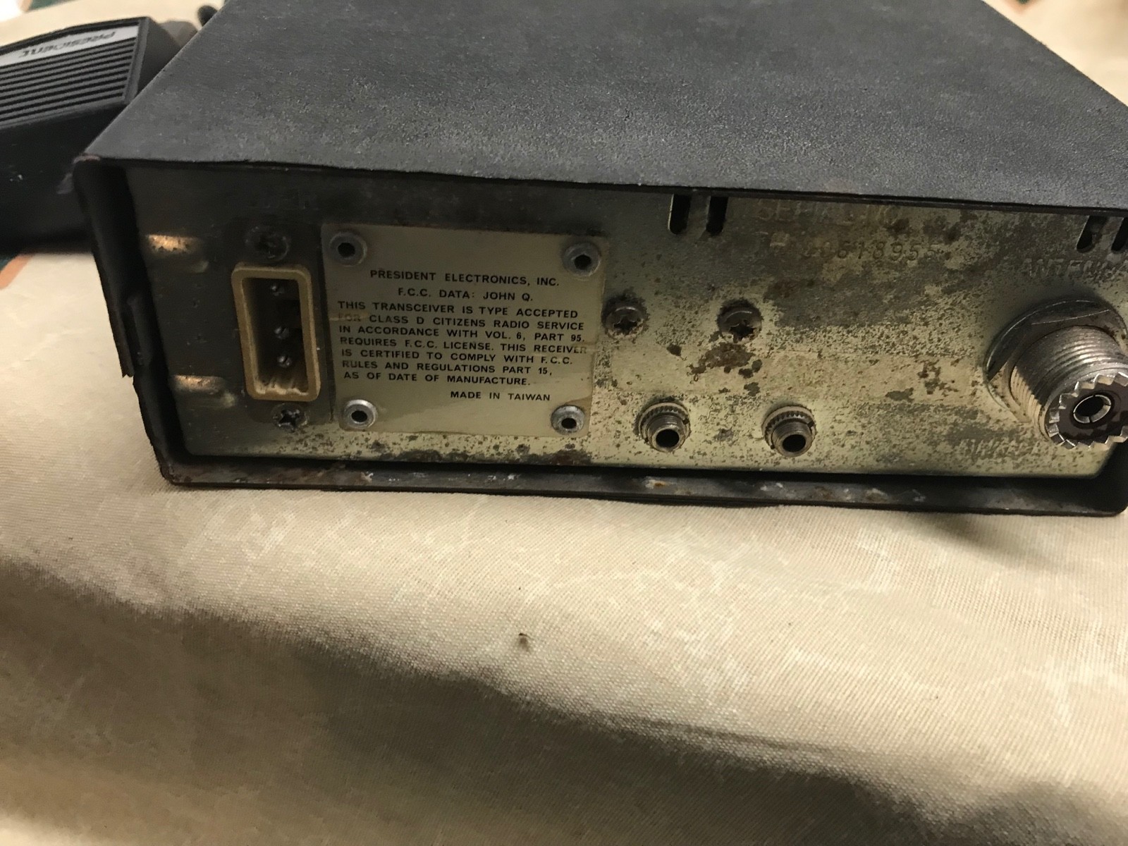 Vintage President John Q.  CB Radio - As-is