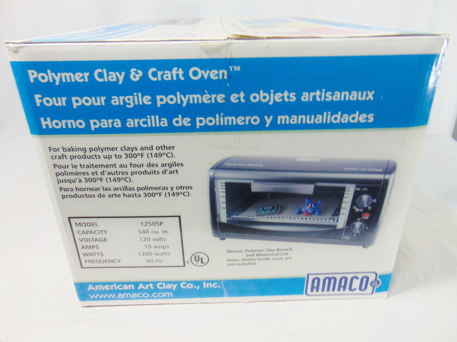 AMACO 12505P Polymer Clay & Craft Oven + Manual Open Box Tested Works Excellent