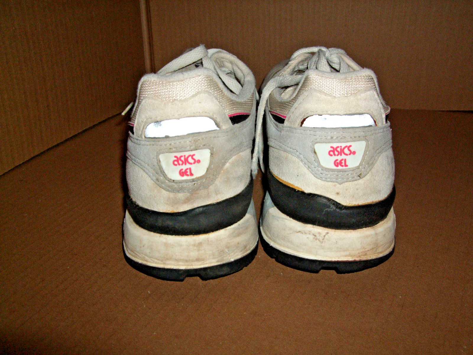 Vintage ASICS GEL GT-XPRESS Men's 10.5 Sneakers Running Shoes Blk White Pink GUC