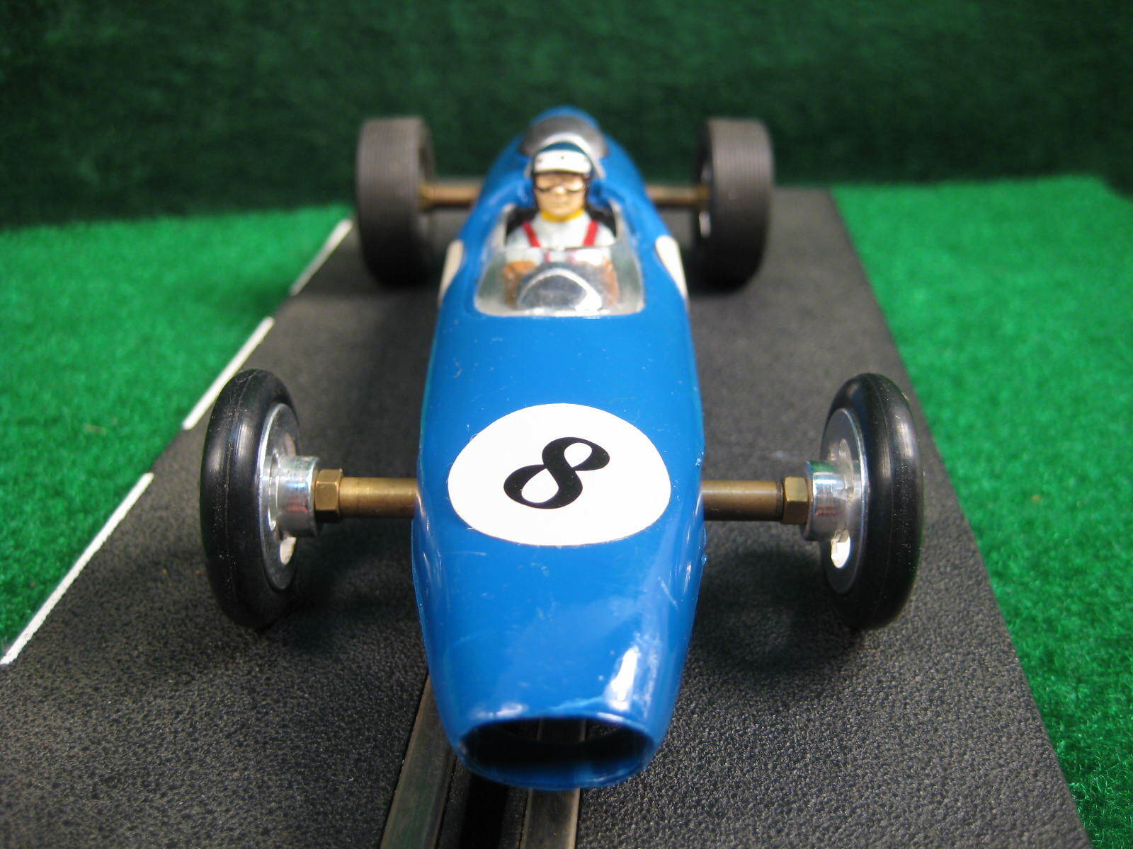 ATLAS 1/24 Cooper T - 57.    # 8.   Molded in Blue.  NOS