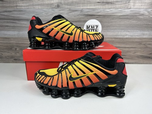 Nike Shox TL Black Amarillo 'Sunrise' Yellow Orange AV3595