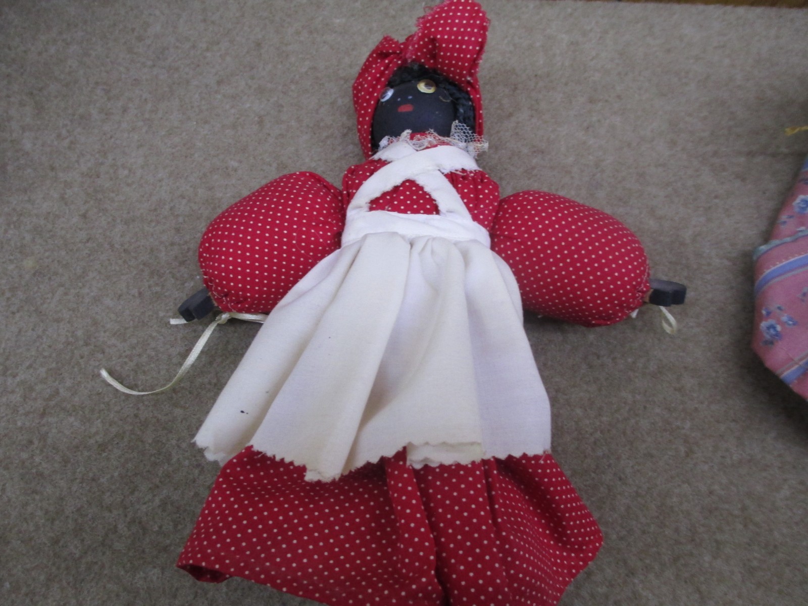 Lot of 2 Vintage MAMIE RAG DOLLS Black Americana Folk Art Handmade 15