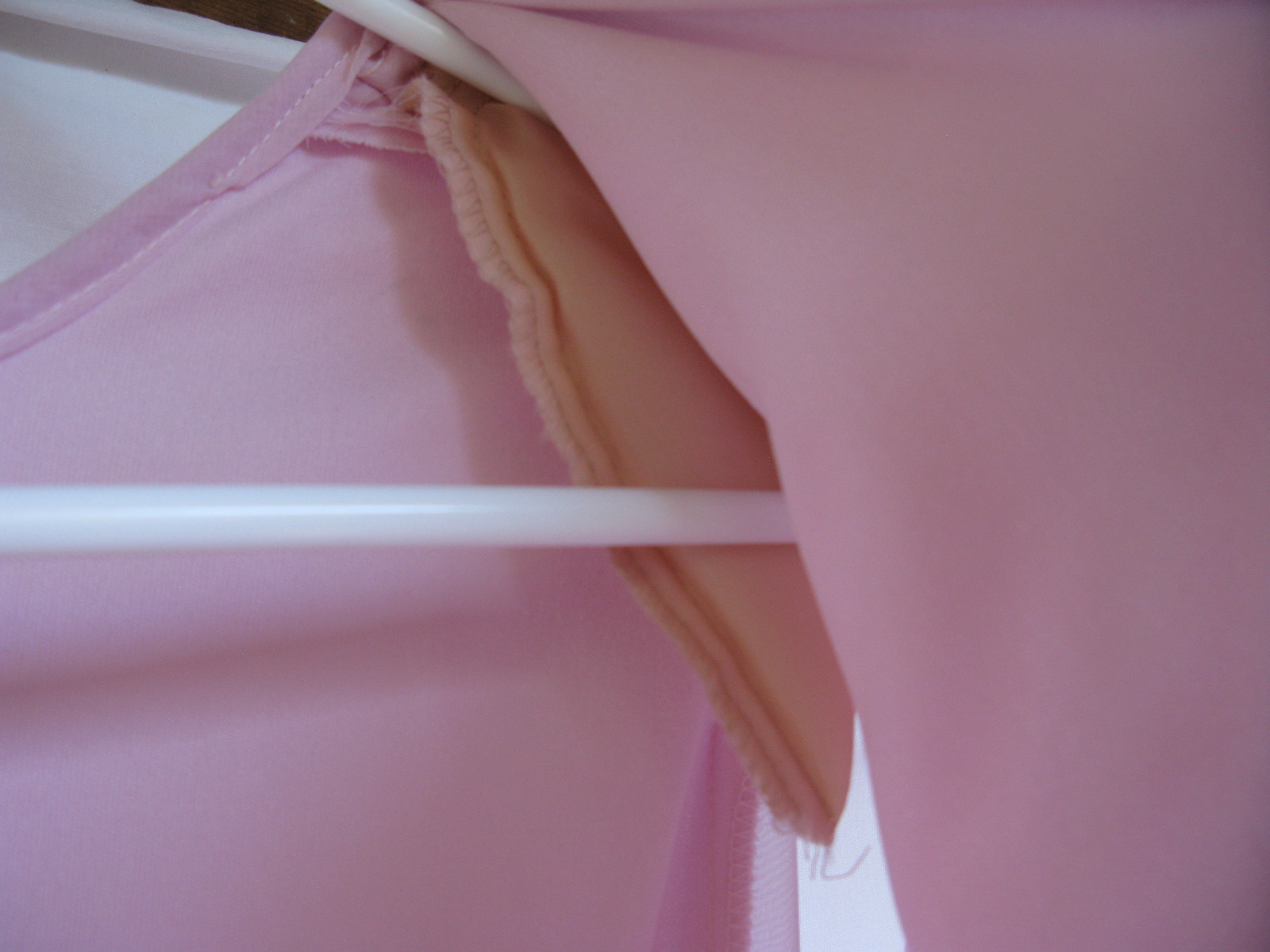 Women's Miss Formal Evening Prom Dress Pink Polyester Chiffon Glitz Size Lge