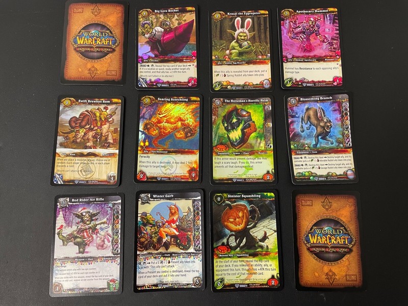 WOWTCG ワールドオブウォークラフトカードゲーム　大量セット World of Warcraft WOW TCG : 9-Card Premium Holiday Promo Set