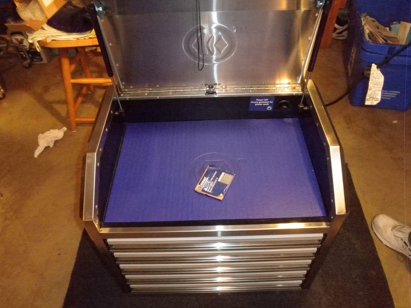 New Kobalt 5 Drawer Stainless Steel Tool Chest 27in W  23 1/2 in H 18 in Dp