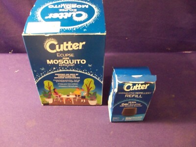 Cutter Eclipse Zone Mosquito Repellent Device 40 HOUR  & EXTRA REFILL NEW