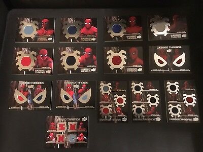 SPIDERMAN HOME COMING SPIDERMAN COSTUME CARD SET (14 DIFFERENT)