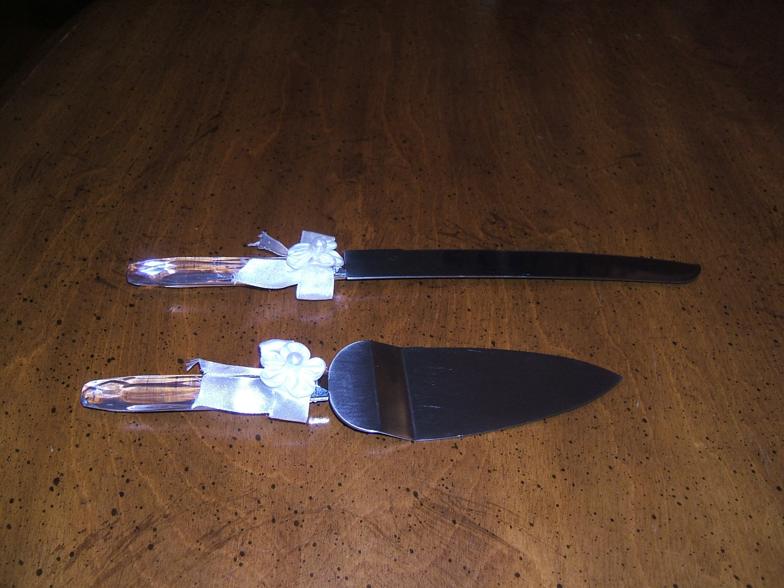 SET 2~WEDDING CAKE SERVING UTENSILS KNIFE & CAKE SERVER GUC