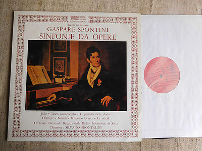 Gaspare Spontini Sinfonie da opere - dir. Sivano Frontalini LP Bongiovanni