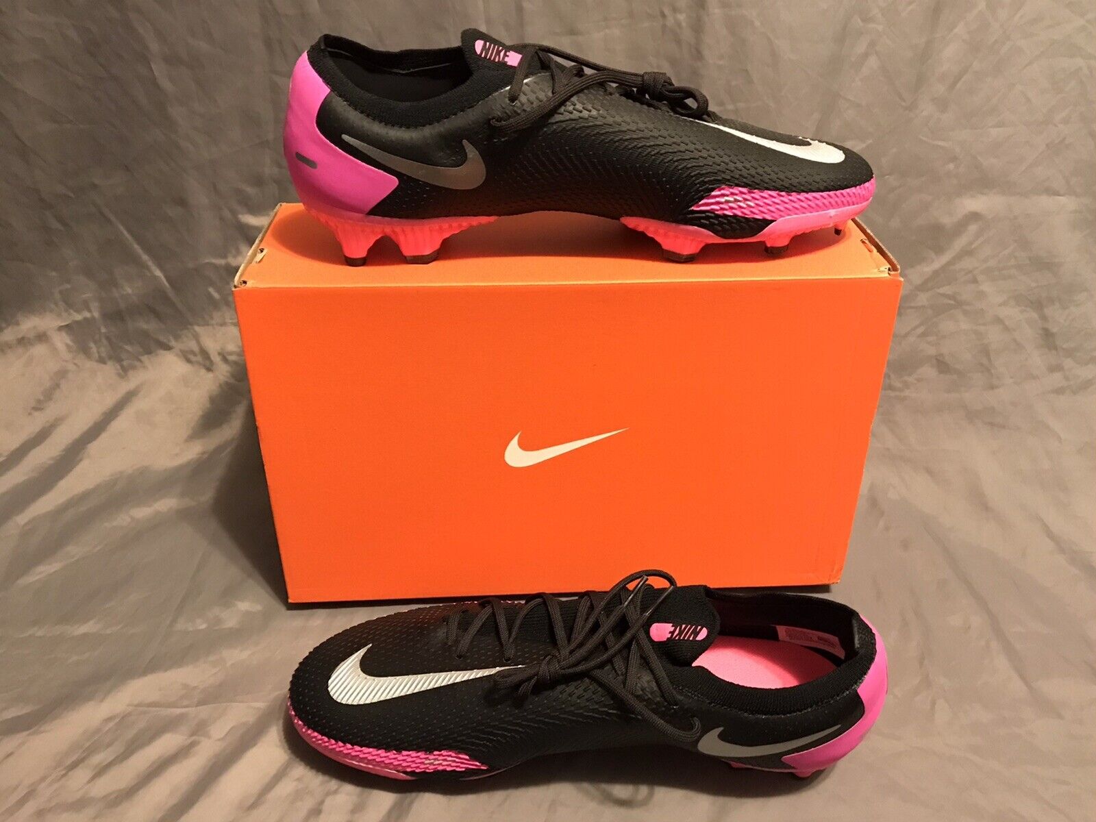 2020 Mens Nike Phantom GT Pro FG CK8451-006 Black Cleats Szs 2020 Mens Nike Phantom GT Pro FG CK8451-006 Black Cleats Szs