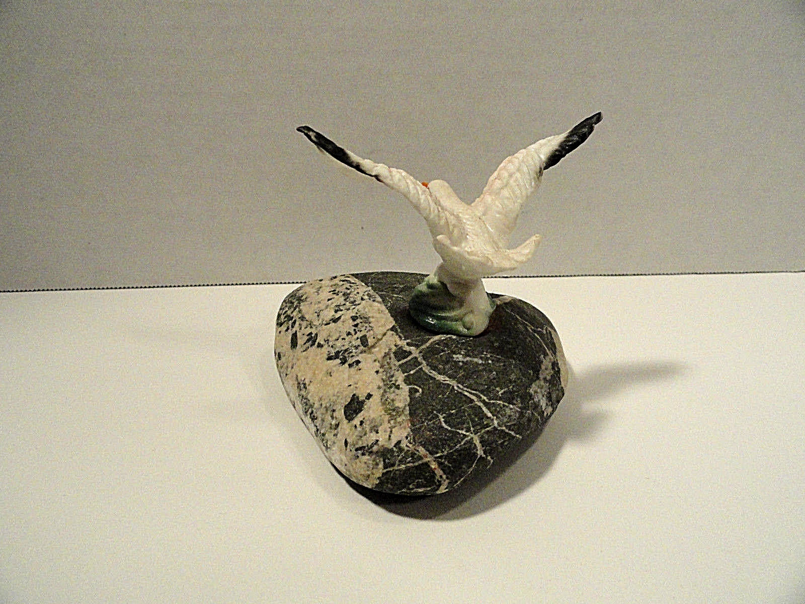 Seagull On Rock Figurine