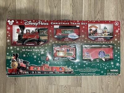 Disney Parks Christmas Train Set 30 Pieces Mickey Holiday Express Tested Works