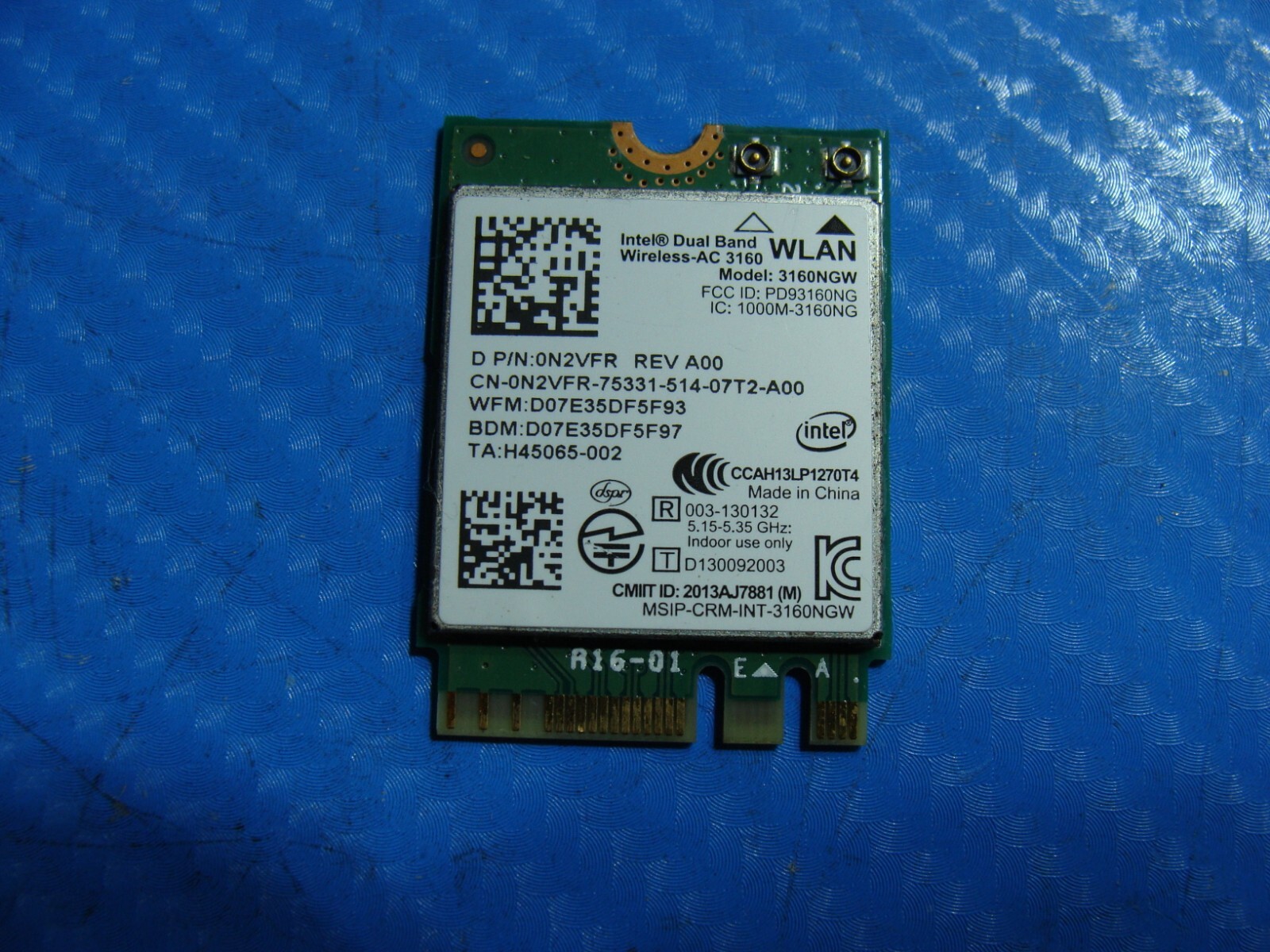 Dell Inspiron 15 7548 15.6" Genuine Laptop WiFi Wireless Card 3160NGW N2VFR