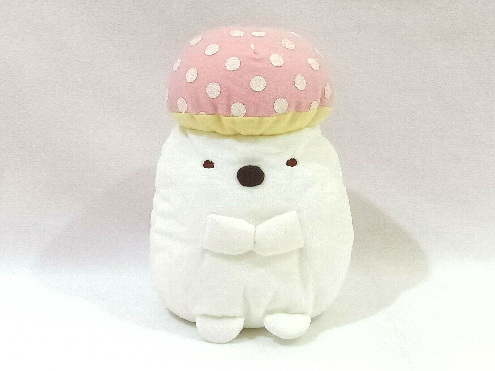 りさ様　オルゴナイト　ホワイトクリスマス薄ピンクデカ耳くまさんとミニチャーム付 りさ様 オルゴナイト ホワイトクリスマス薄ピンクデカ耳くまさん