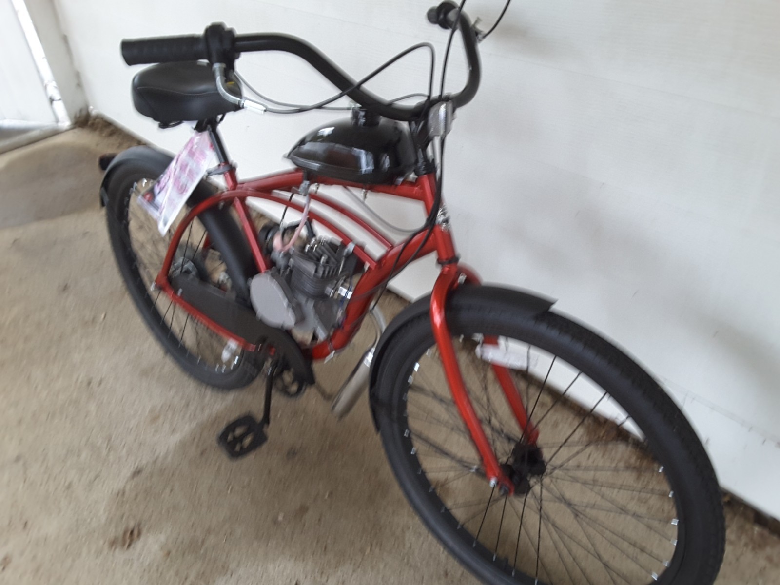 Motorized Bicycle RED HUFFY 2-Stroke 80cc Motor-Ready to RUN NEW