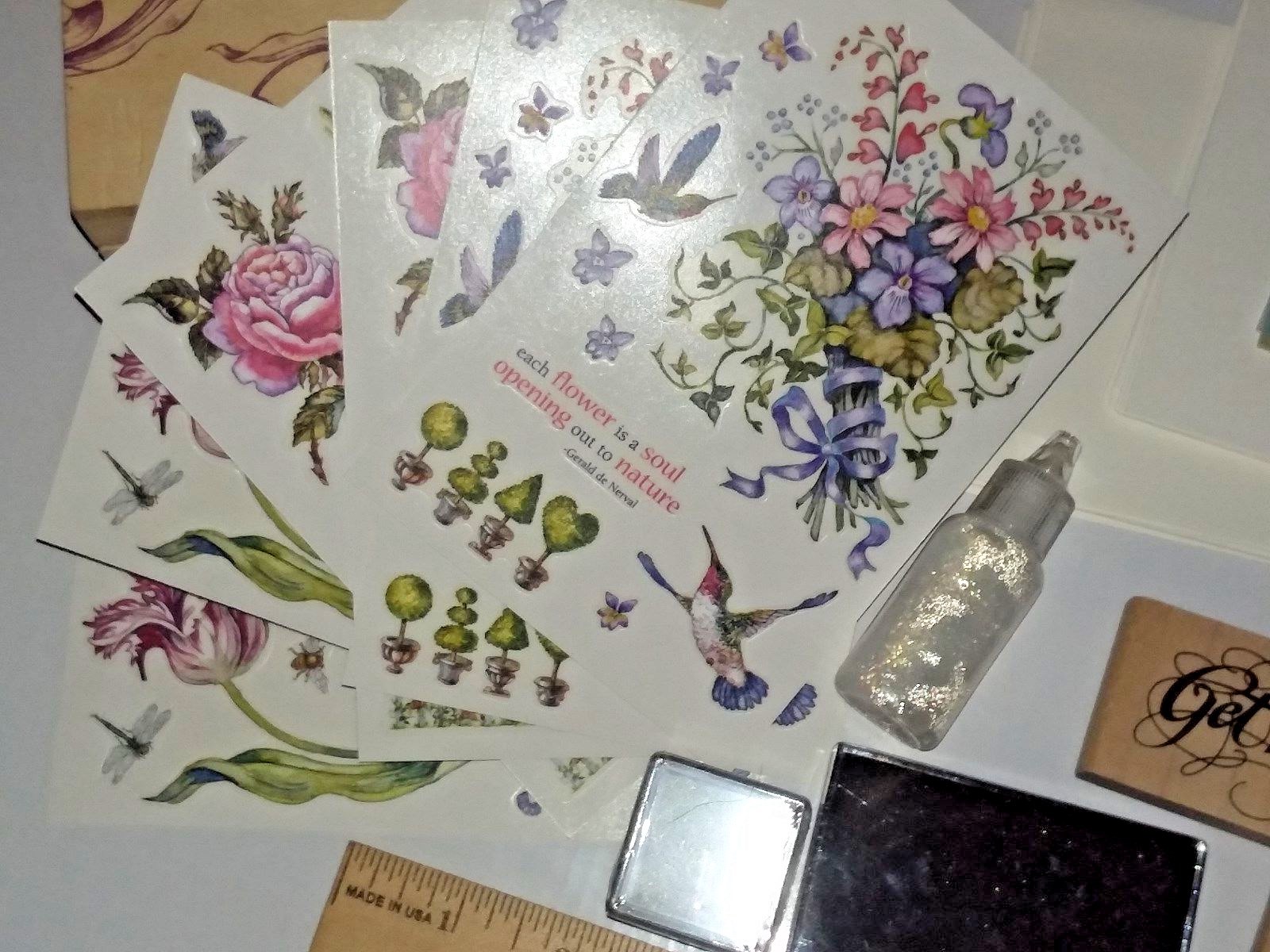 Designs for Creativity Special Occasions Card Box Lot PSX Rubber Stamp Craft Set