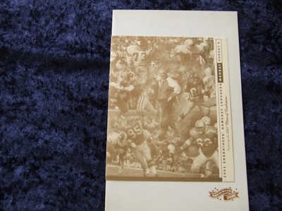 2001 Mike Munchak Houston Oilers Football Hall of Fame Induction Lunch Program
