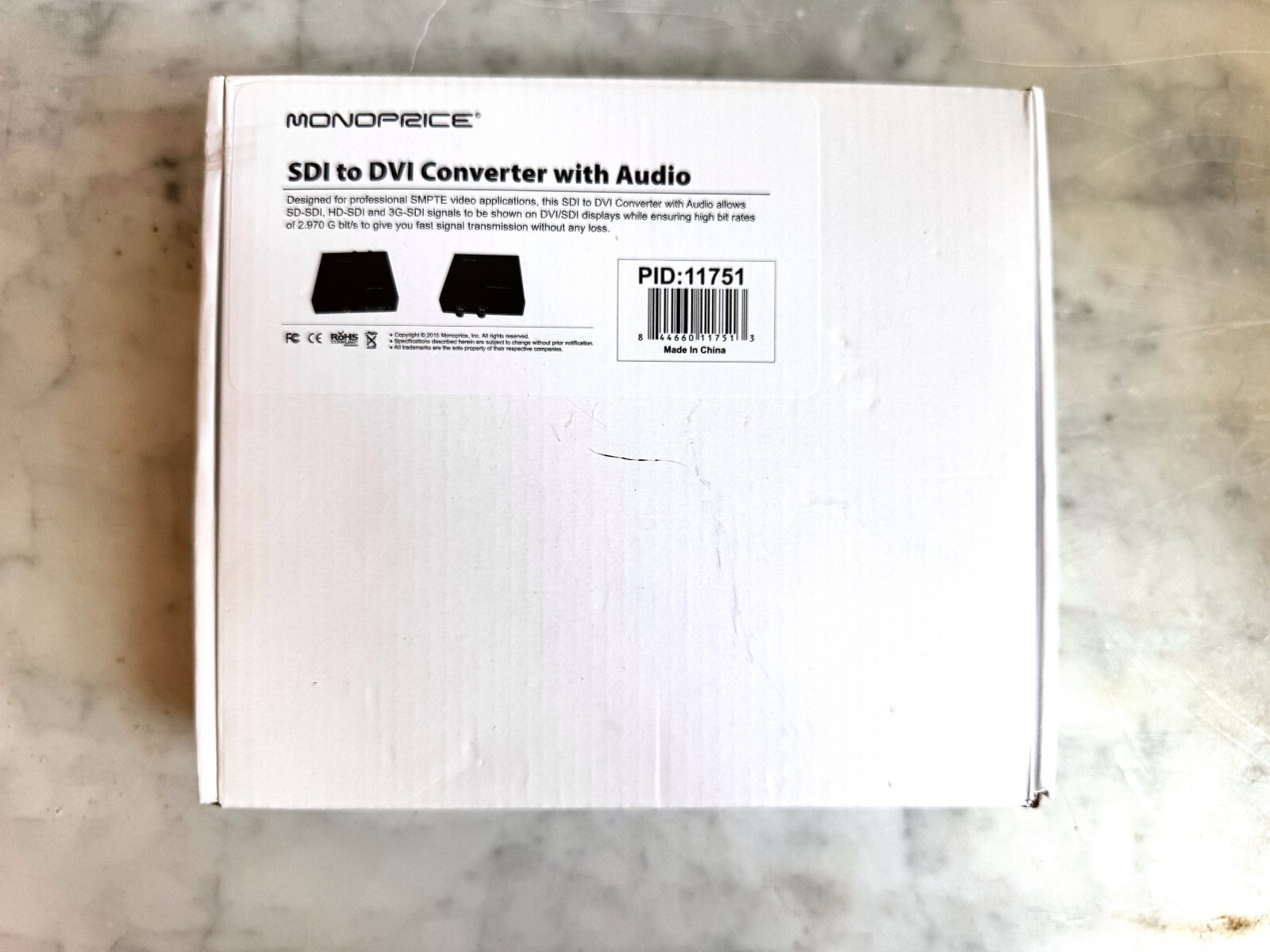 Monoprice SDI to DVI Converter with Audio, Never Used New In Monoprice SDI to DVI Converter with Audio, Never Used New In