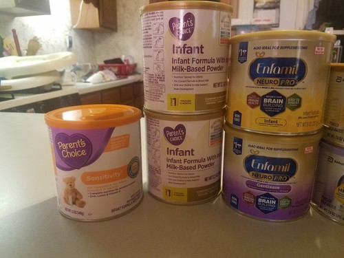 Various Infant Formulas Lot Enfamil Powder Ready To Use Similac Parents Choice