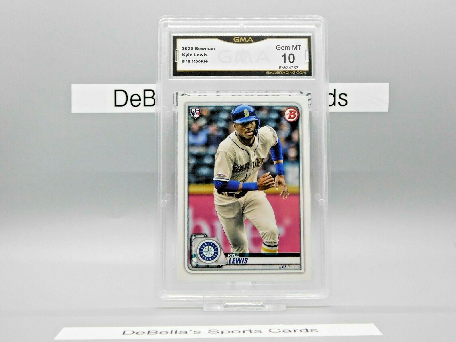 2020年新人王 Kyle Lewis RC Autograph Bowman 2020 Topps Bowman Kyle Lewis #78 Rookie RC Graded GMA 10 | eBay