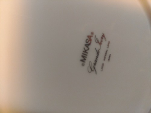 Mikasa Grande Ivory IMPERIAL LAPIS Set 4 Salad Plates L2826