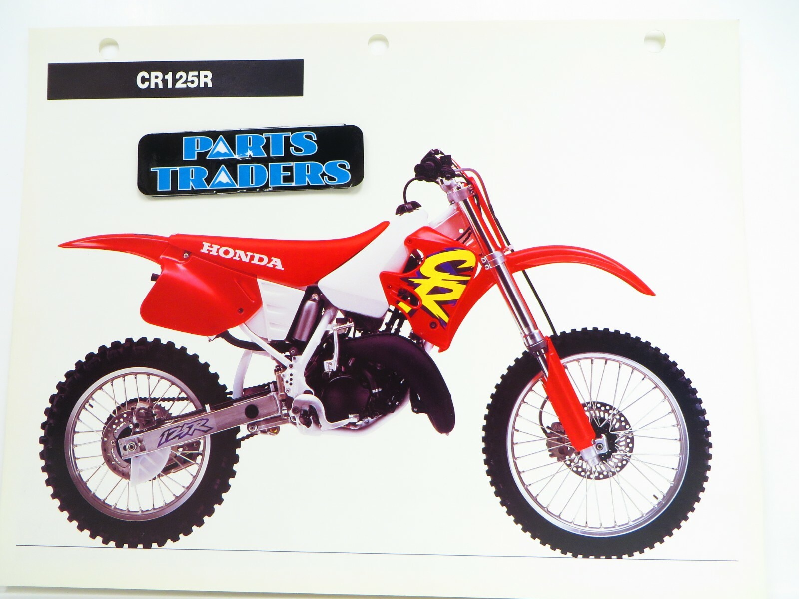 HONDA CR125R JE01 ホンダ 125cc ホワイト レッド 競技車両 パーツ取り