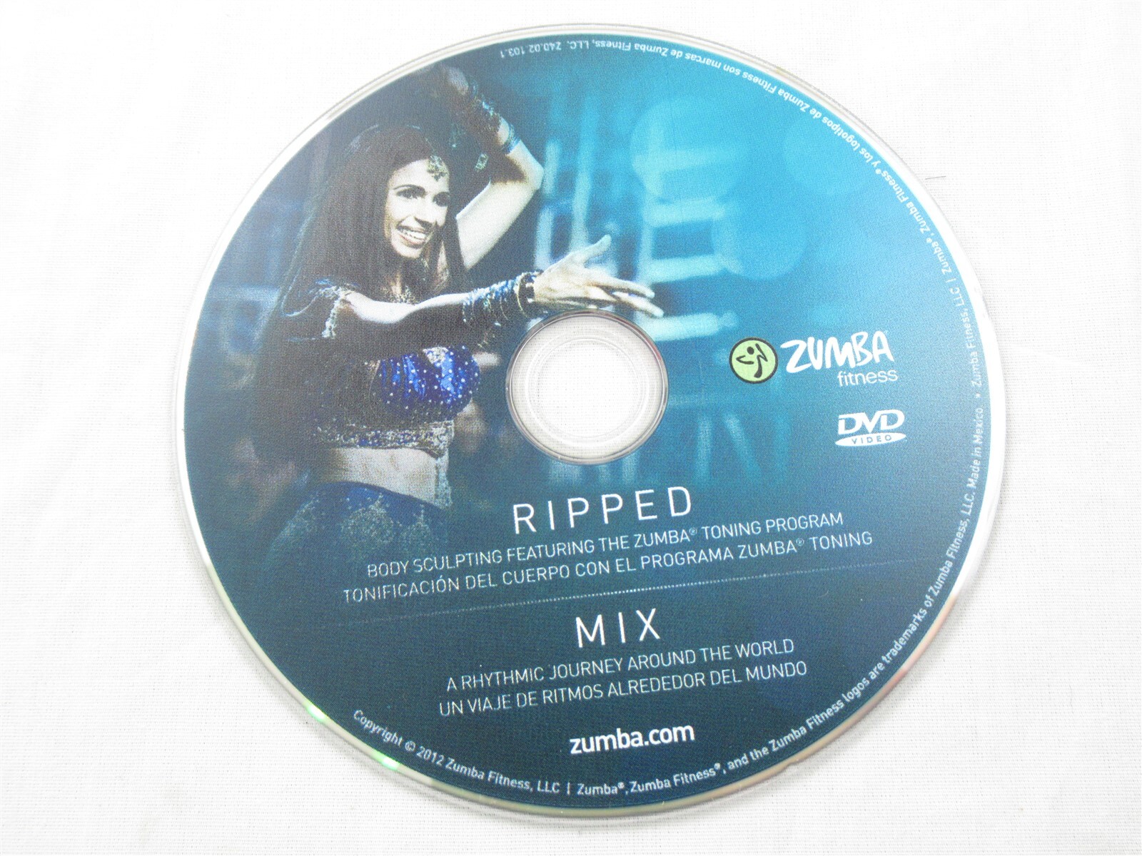 Zumba Fitness Exhilarate ripped/mix REPLACEMENT DVD DISK) | eBay