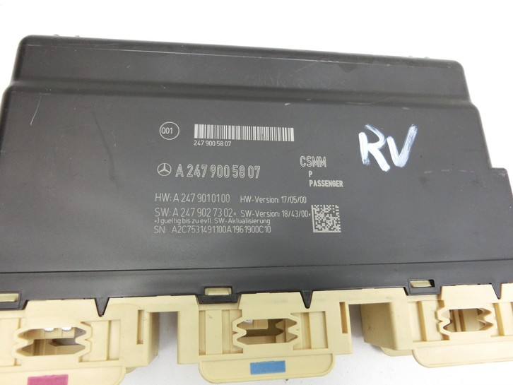 Mercedes W177 A200d 18-22 Steuergerät Komfort SG Rechts Vorne Mercedes W177 A200d 18-22 12.07.2019 A2479005807... Bild 2