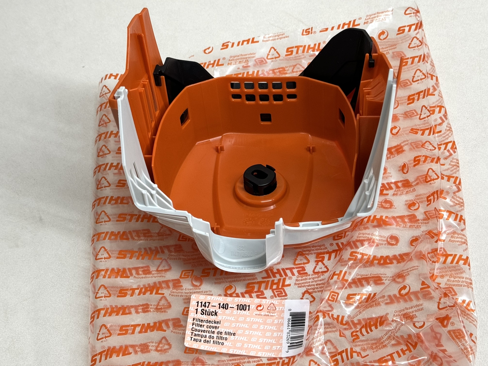 STIHL OEM FILTER COVER 1147 140 1001 MS500i SMS500i-R MS500iR GENUINE - Picture 1 of 3