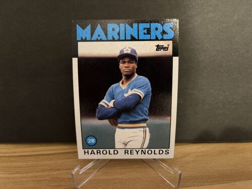 1986 MLB Topps Harold Reynolds #769 Base Rookie Card - Pulled From Sealed Set. rookie card picture