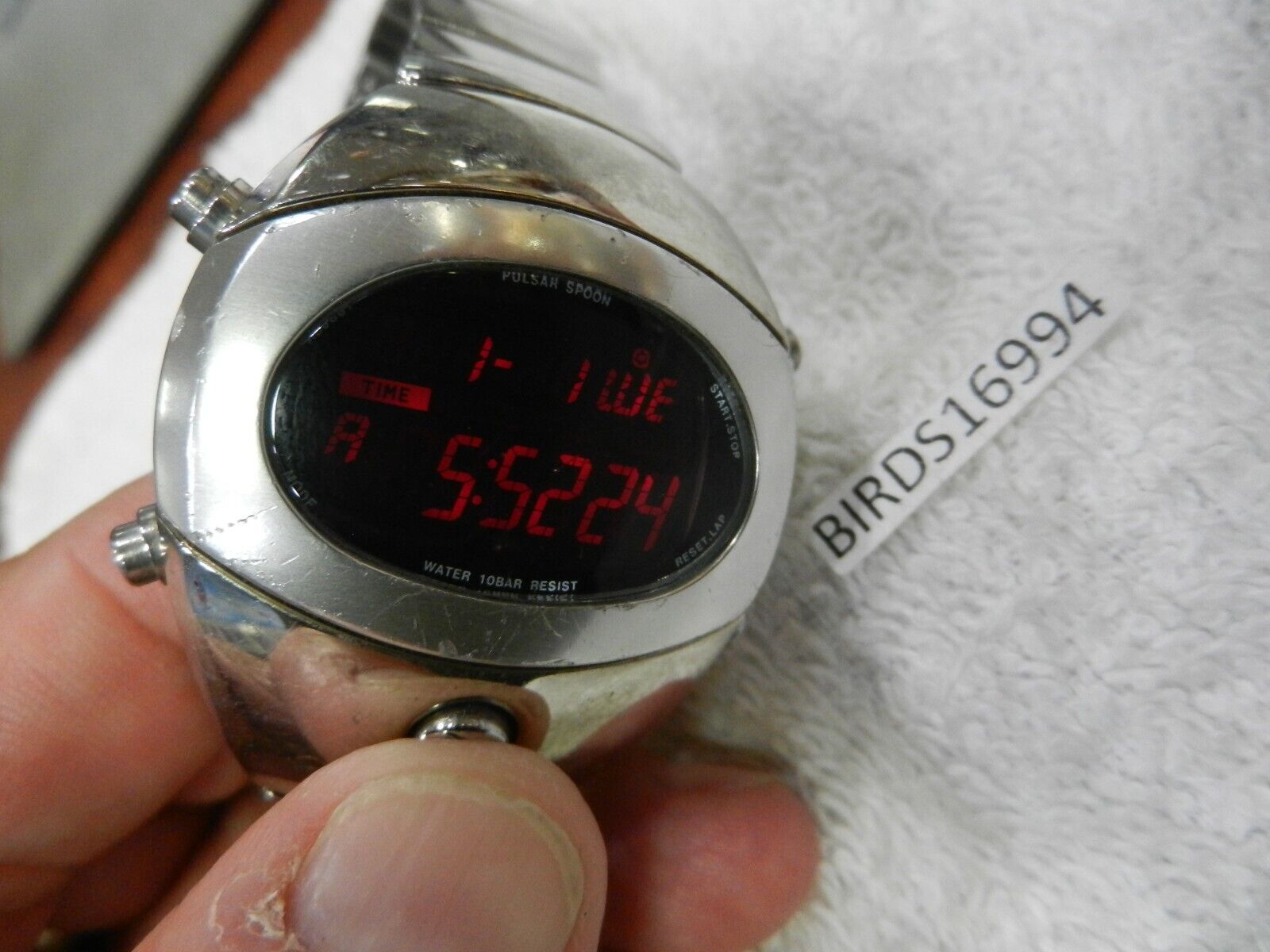 VERY RARE VINTAGE SPACE AGE SPOON ALBA WATCH BY SEIKO W671 VERY RARE VINTAGE SPACE AGE SPOON ALBA WATCH BY SEIKO W671