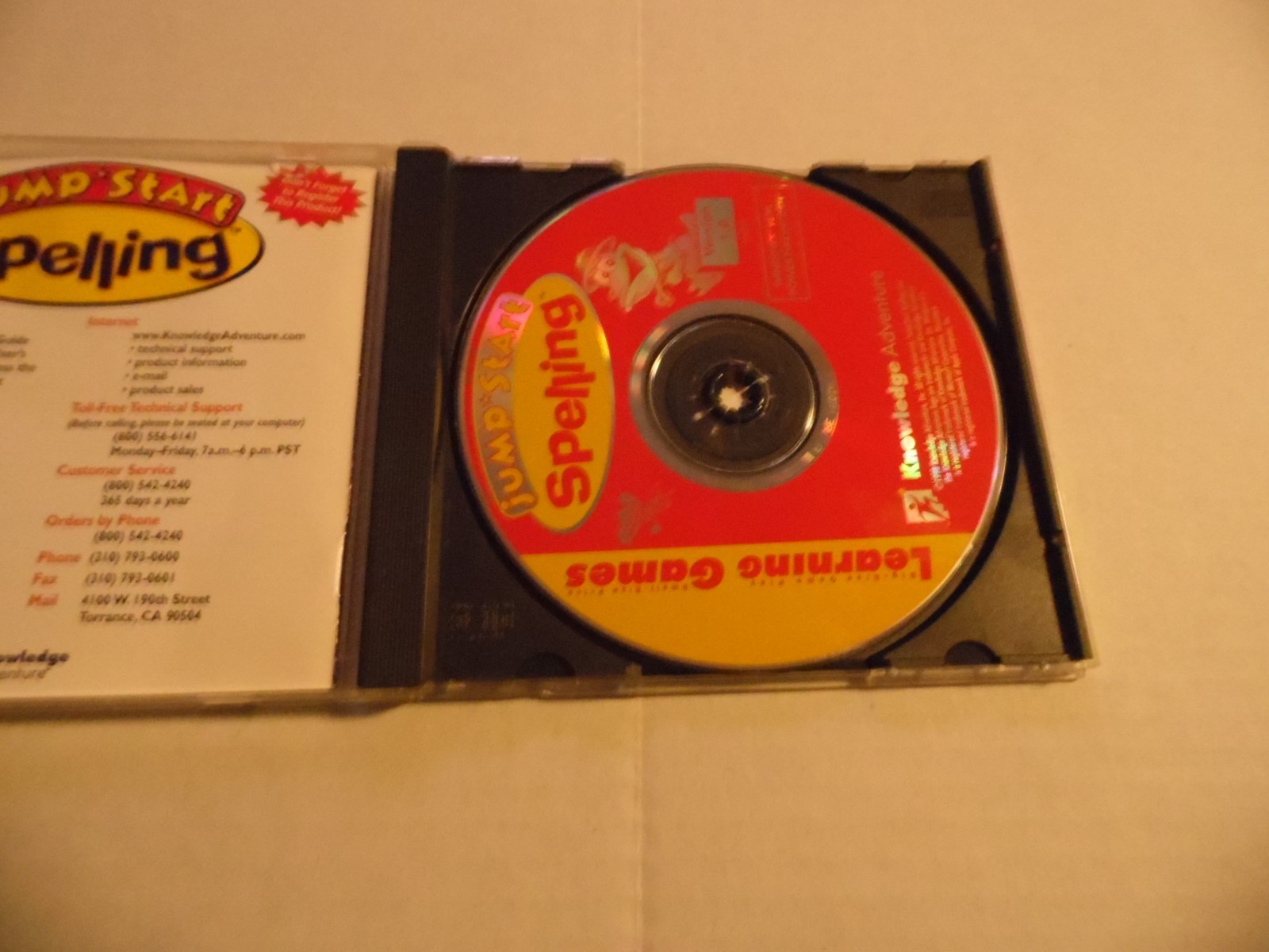 Learning Games Jump-Start Spelling Ages 5-8 CD-ROM Learn Letter and Spelling
