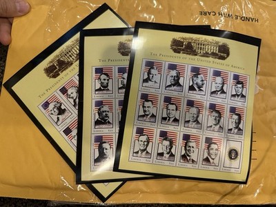 Liberia Presidents of United States Complete Set 3 Sheets Washington to Obama