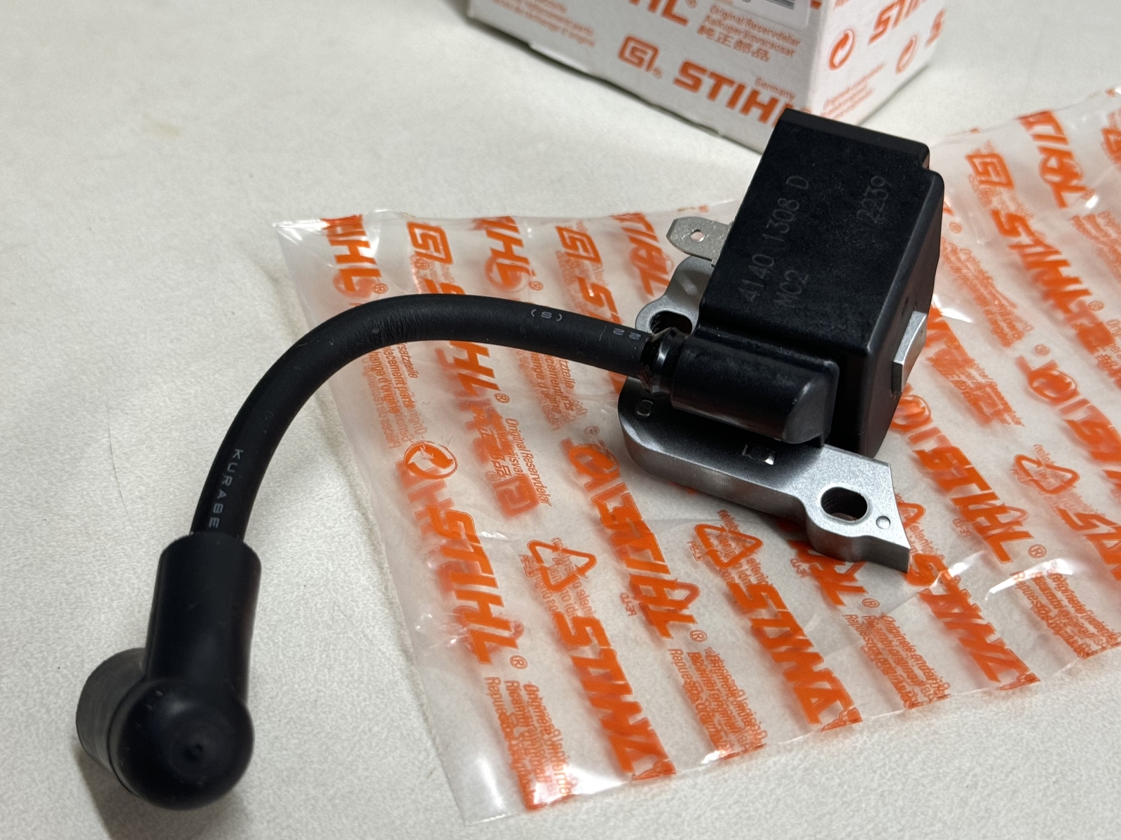 STIHL OEM IGNITION COIL 4140 400 1308 FOR TRIMMERS FS38 FS45 FS46 FS55 KM55 - Picture 2 of 3