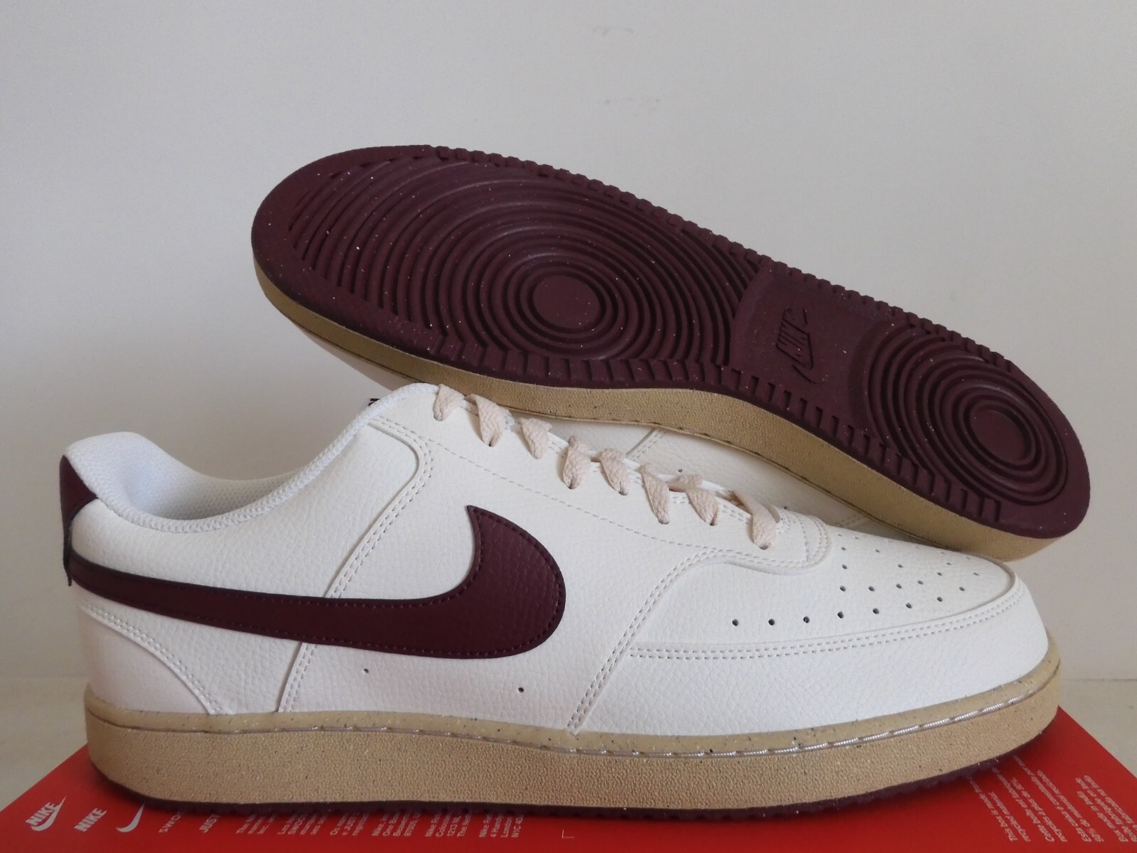 NIKE COURT VISION LOW NN NEXT NATURE SAIL-DARK BEETROOT