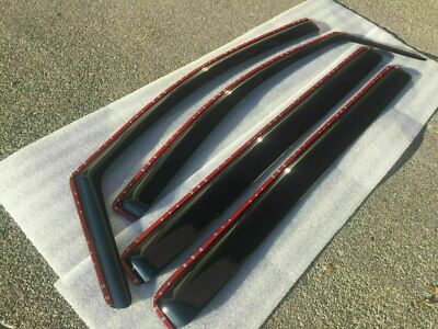 In-Channel Vent Window Visors Rain Guard Wind Deflector For 14-24 Infiniti QX80