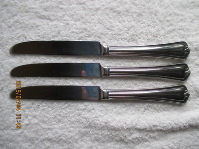 3 Reed & Barton Knives SELECT Stainless  9-5/8'' Flatware Silverware
