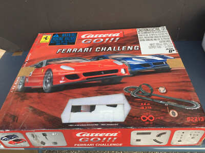 CARRERA GO! 62213 FERRARI CHALLENGE SLOT CAR RACE SET 1:43 SCALE AS - IS No Cars