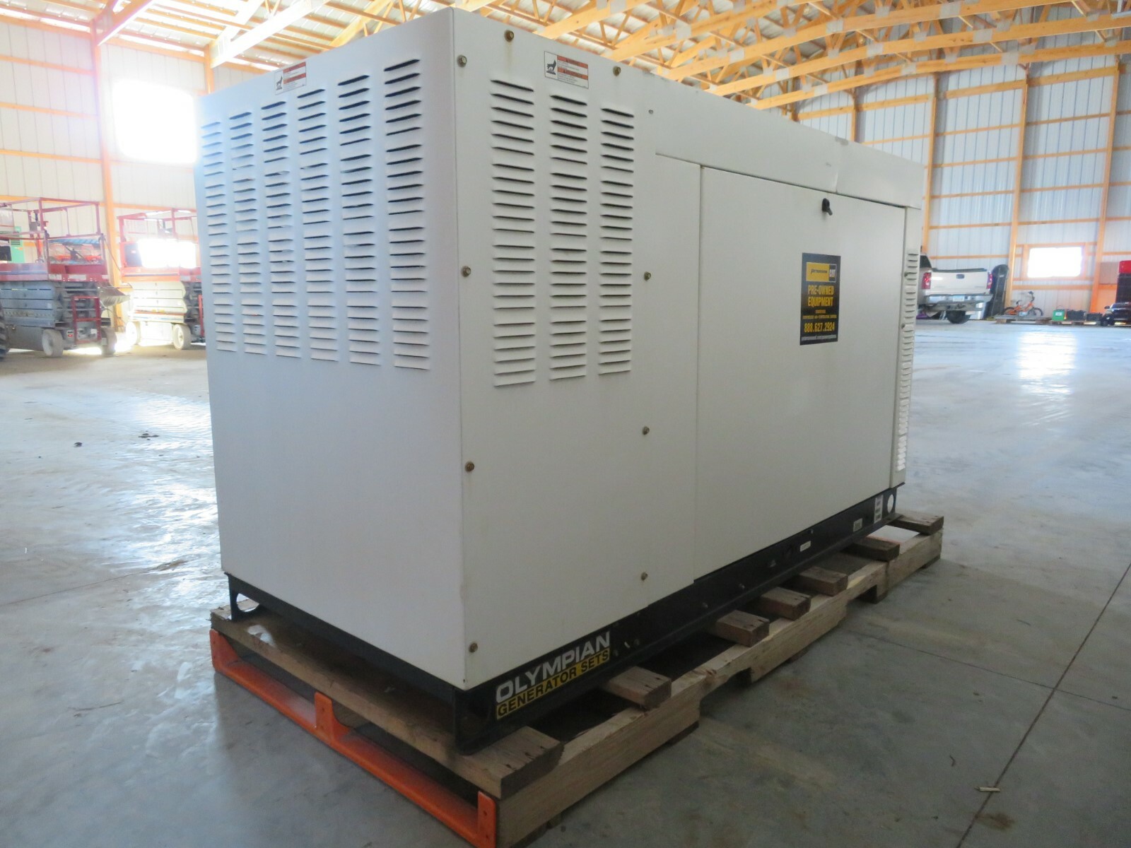 2012 Olympian 25 kW Natural Gas Generator Mitsubishi 164 hours Iowa