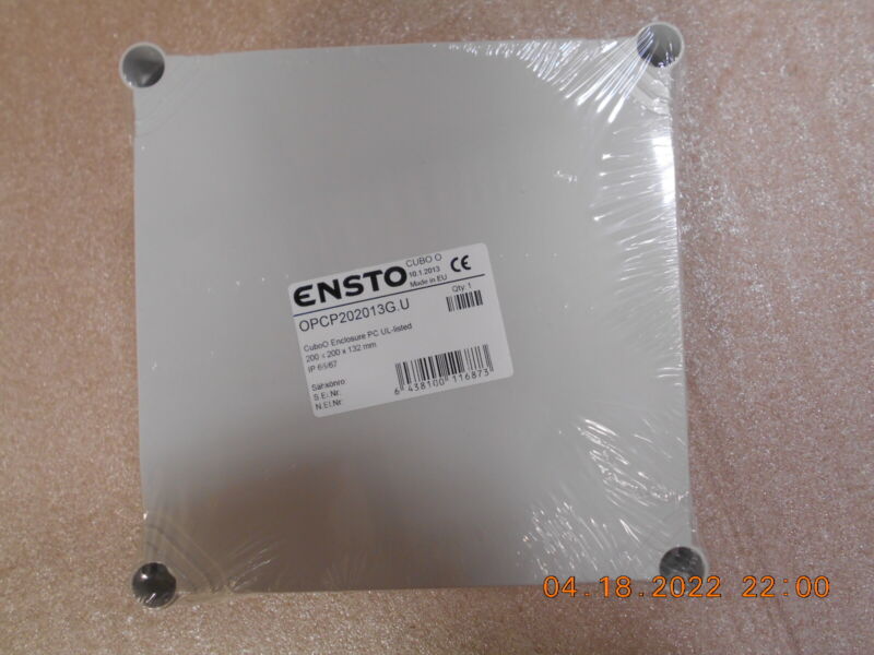 Brand New Ensto Polycarbonate Enclosure Opcp202013g.u With Backpanel Omp2020e