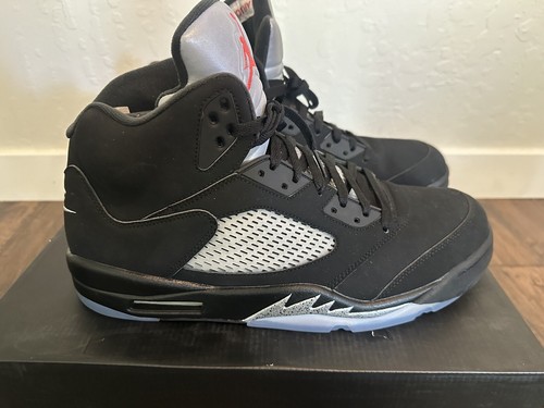 2016年製　JORDAN5 　黒　17cm Nike Air Jordan 5 Retro OG Black Metallic 2016 US 10 Brand