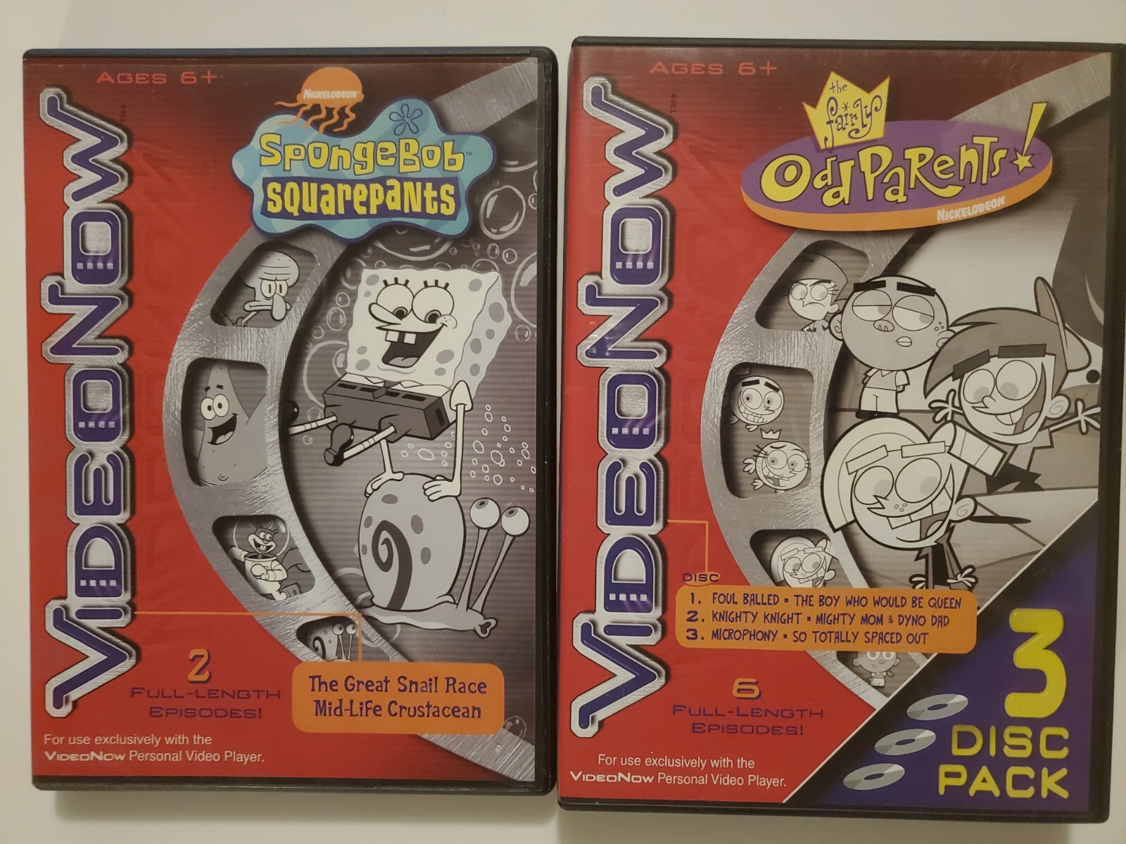 Video Now Discs Lot Spongebob + Fairly Odd Parents | eBay