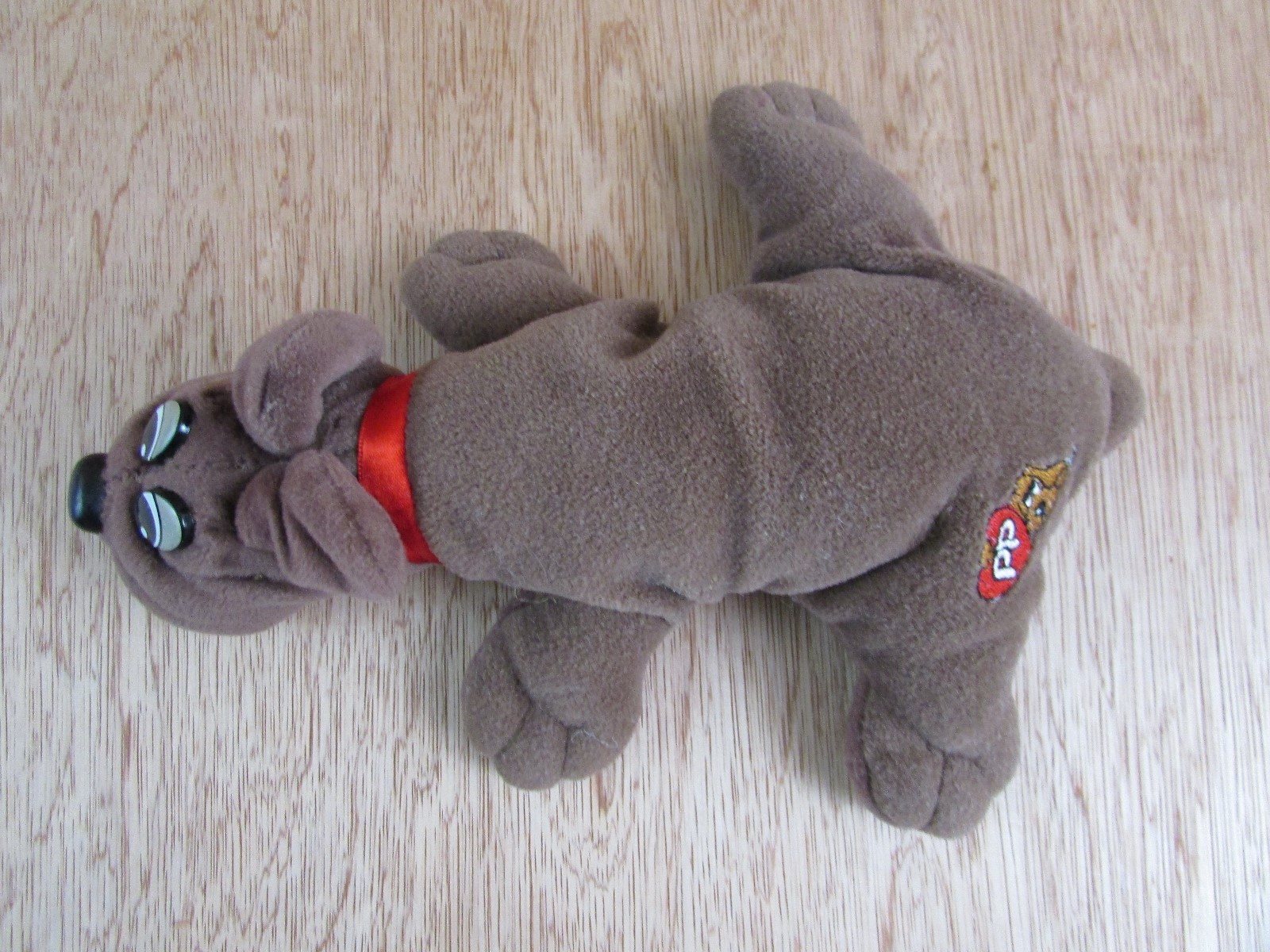 Vintage Pound Puppies Plush Small Stuffed Animal Brown Bulldog Boxer 8