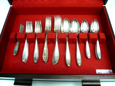 Silverplate International Silver,1950s Vintage 1847 Rogers IS Pickle Fork and Berry Spoon