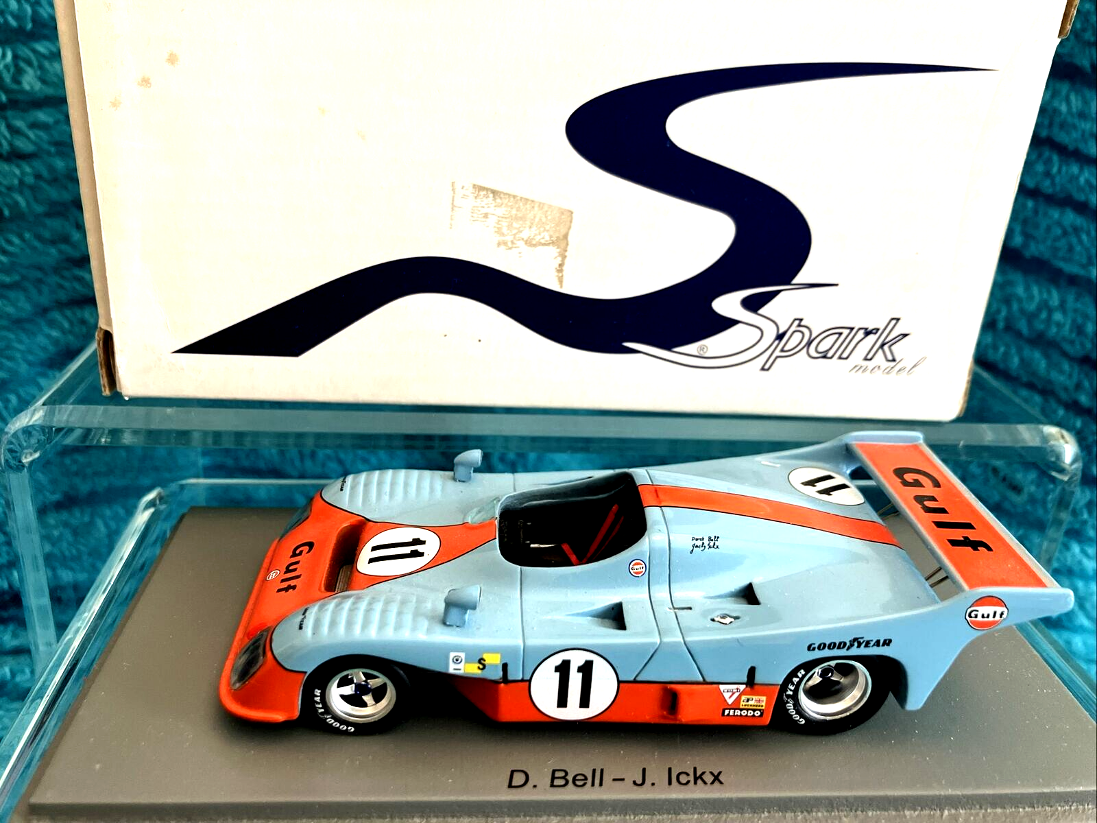 Spark Model 43LM75 Gulf Mirage GR8 #11 'Derek Bell - Jacky Ickx' winner Le Mans 1975